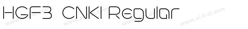 HGF2_CNKI Regular字体转换